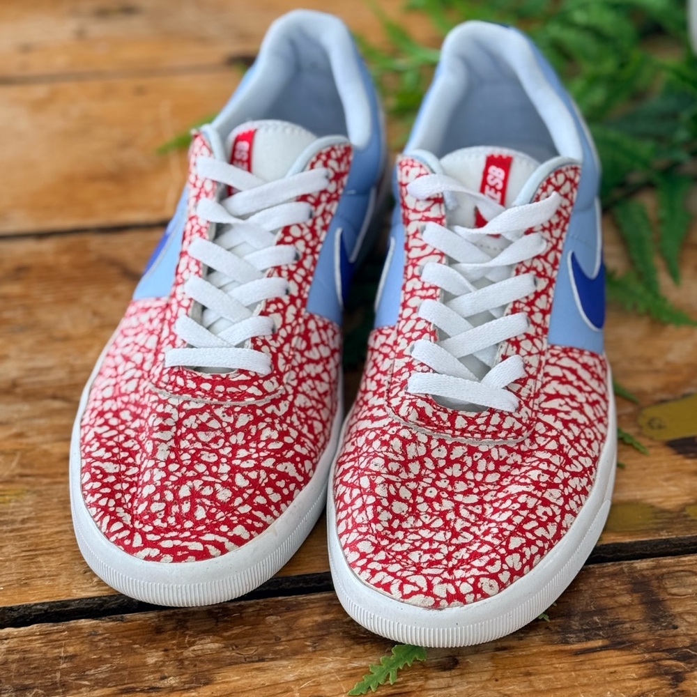 Nike Red and Light and Royal Blue Sneakers - Picture 2 of 8